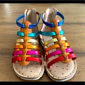 Multicolored Cat and Jack sandals size 7.
